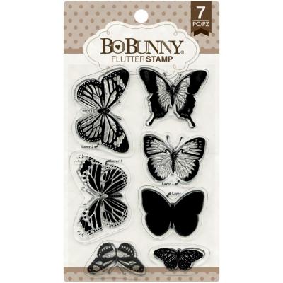BoBunny Clear Stamps - Flutter